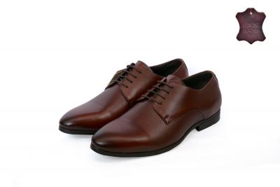 Oxford dark brown man leather shoes